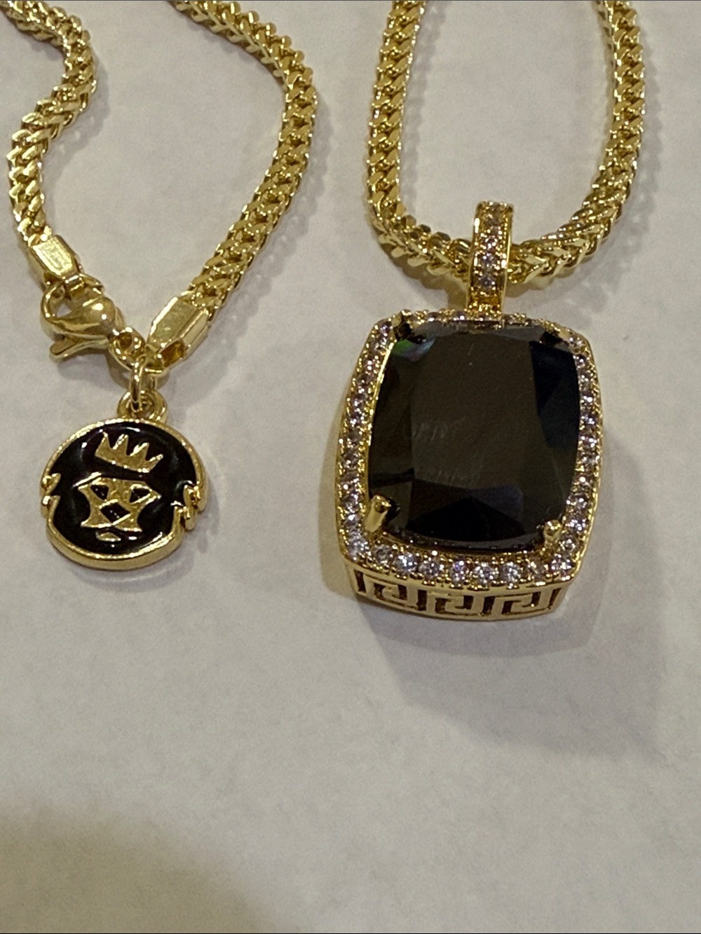 King Ice Onyx Crown Julz Pendant & Necklace!🔥🔥🔥 - Picture 8 of 13